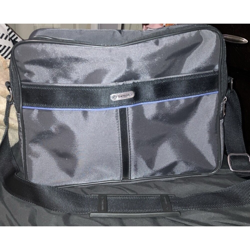 Samsonite Black Nylon Laptop  Shoulder Strap Bag Carry Computer